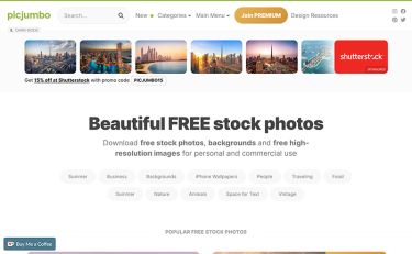 Picjumbo, pour trouver des images pour votre boutique Etsy