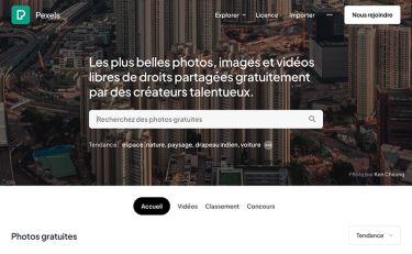 Pexels, pour trouver des images pour votre boutique Etsy